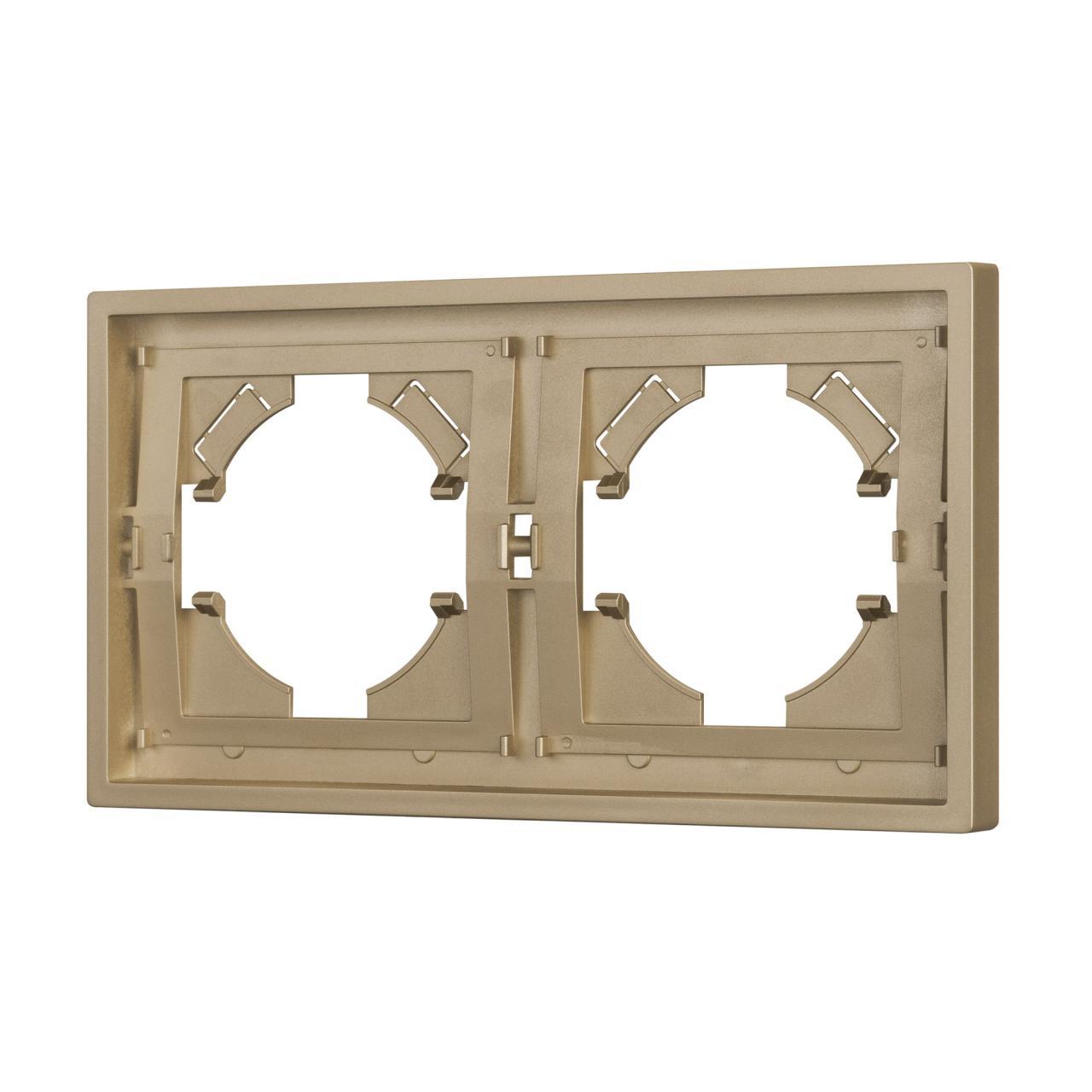 Рамка пластиковая FRM-TENDO-SFPL-2-GD Arlight 054647