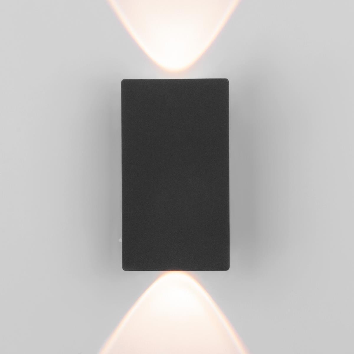 Уличный настенный светодиодный светильник Elektrostandard Mini Light 35154/D черный a060883