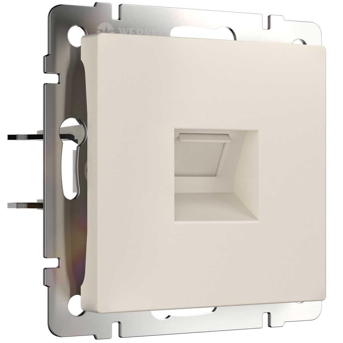 Розетка Ethernet RJ-45 Werkel айвори матовый W1181062 4690389192241