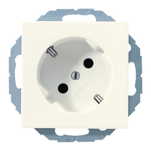 JUNG Штепсельная розетка SCHUKO 16A, 250V~ с поворотом на 45°