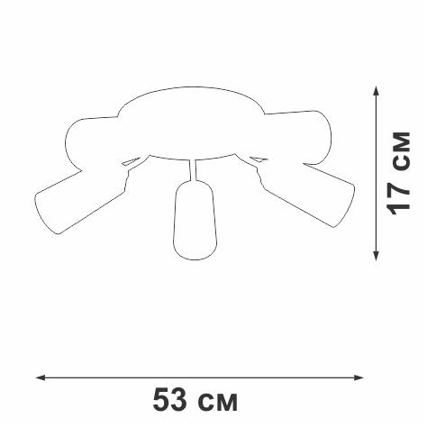 Накладная люстра Vitaluce V3762-1/5PL