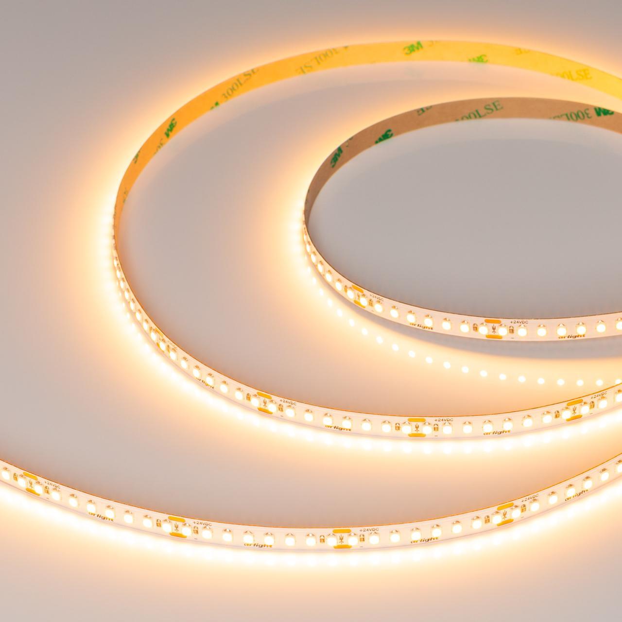 Светодиодная лента UL-A176-8mm 24V Warm2400 (15 W/m, IP20, 5m) Arlight 052598