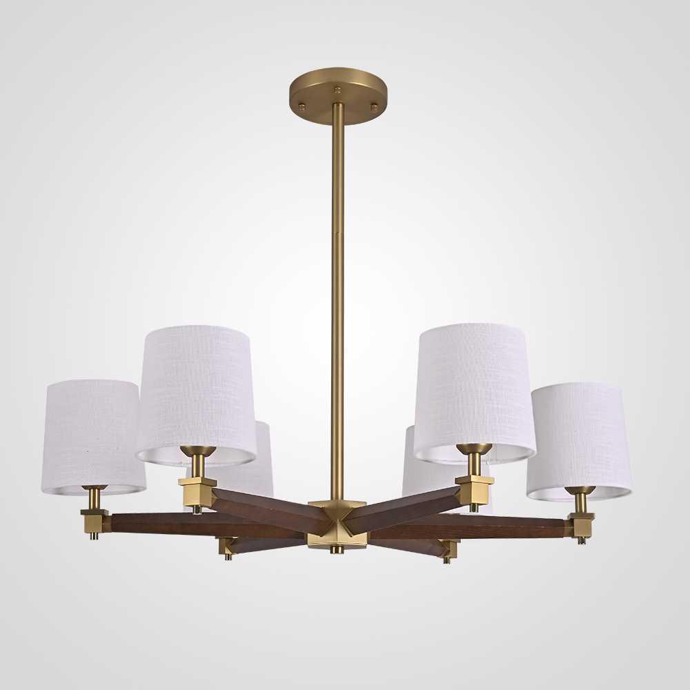 Подвесная люстра Imperium Loft Jorgenson D85 White/Dark Wood 203574-26