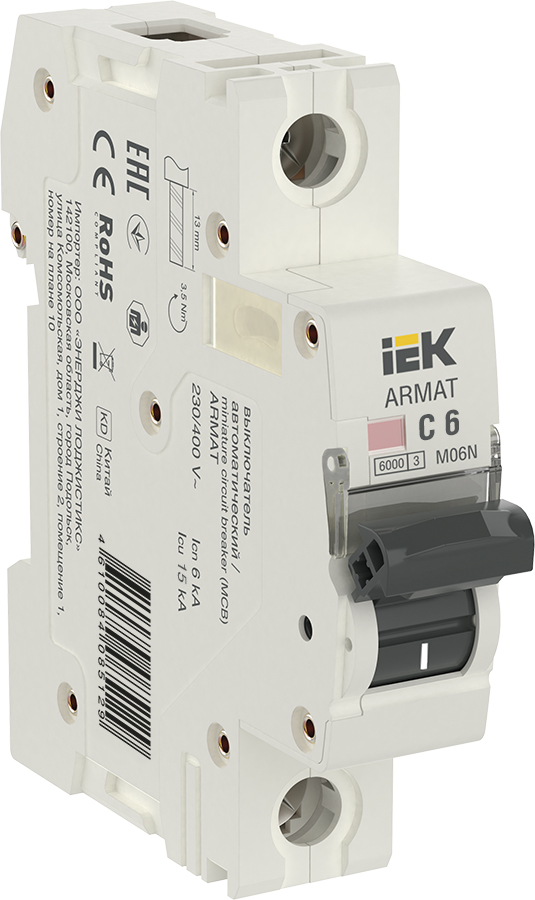 IEK ARMAT Автоматический выключатель M06N 1P C 6А
