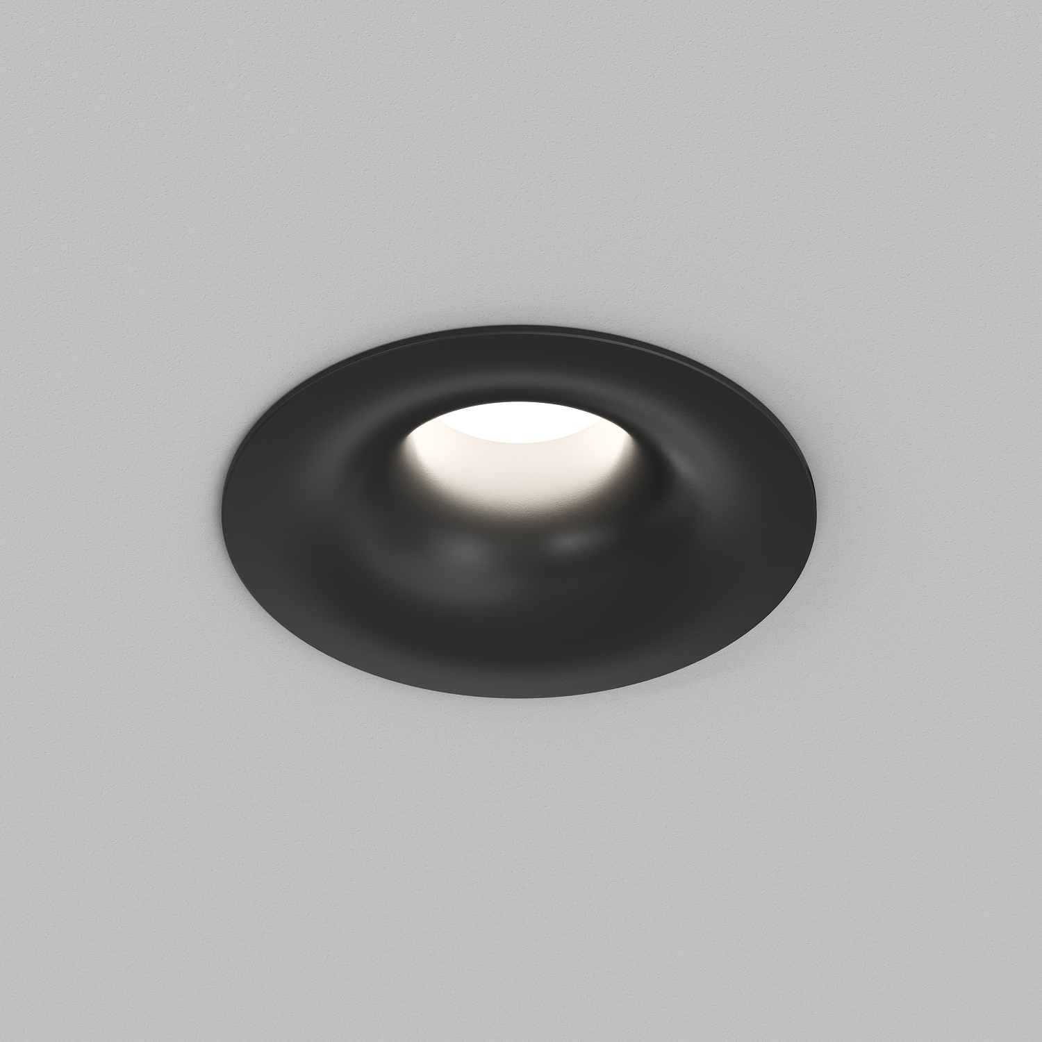 DK2430-BK Встраиваемый светильник SHINE GLOW 15Вт, 3000-4000К, IP20, черный матовый, алюминий