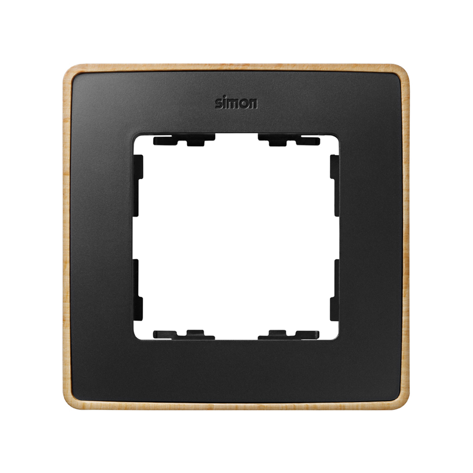 Simon 82 Detail Графит, основание дерево Рамка 1-ая