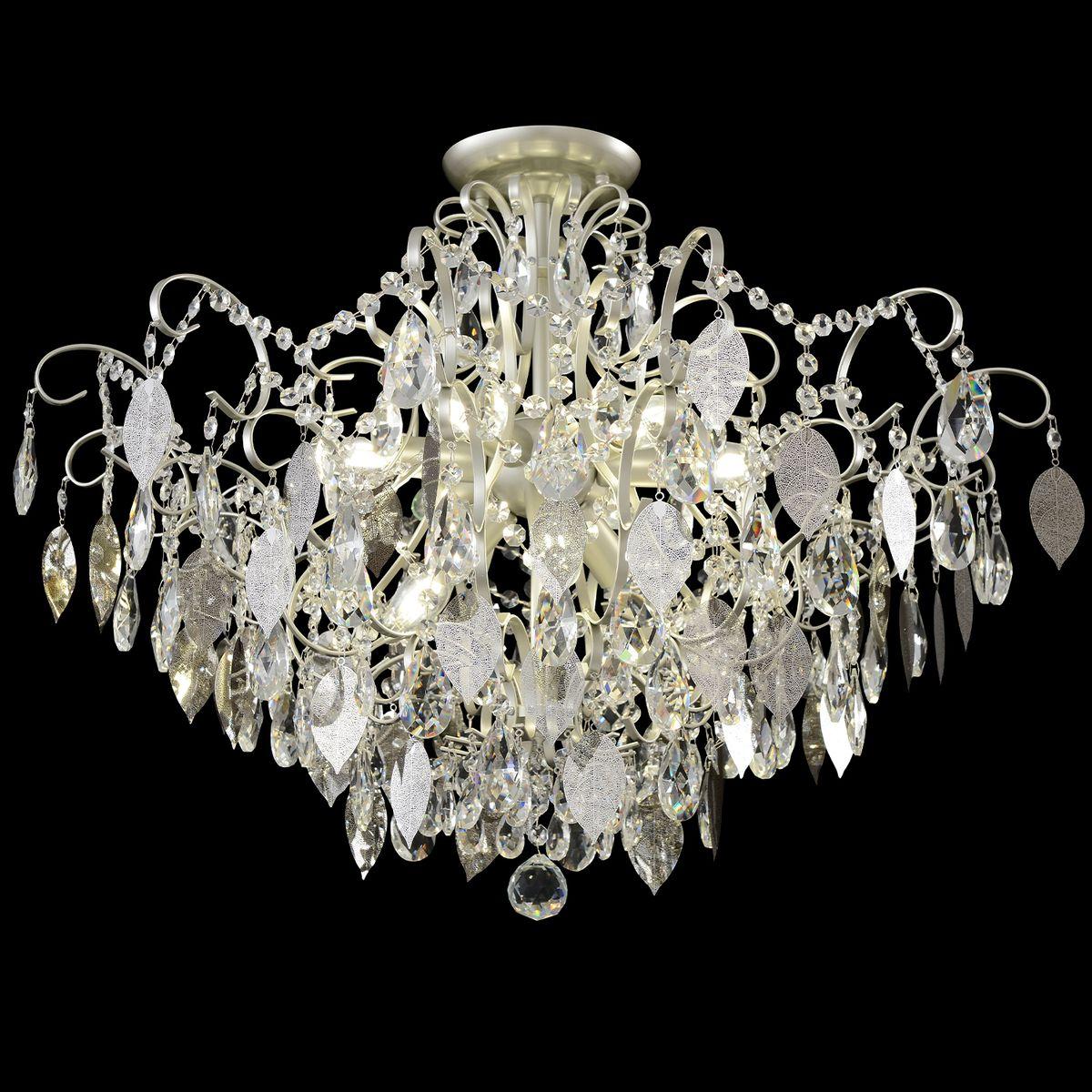 Накладная люстра Crystal Lux ESMIRALDA PL9 SILVER