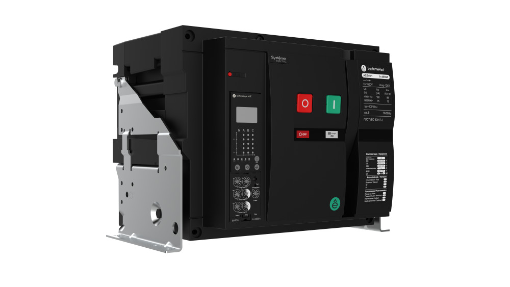 Силовой автомат. выкл. 3P Iu=4000А уставка тока расцеп.:1600А 100кА 8НЗ 8НО Systeme Electric