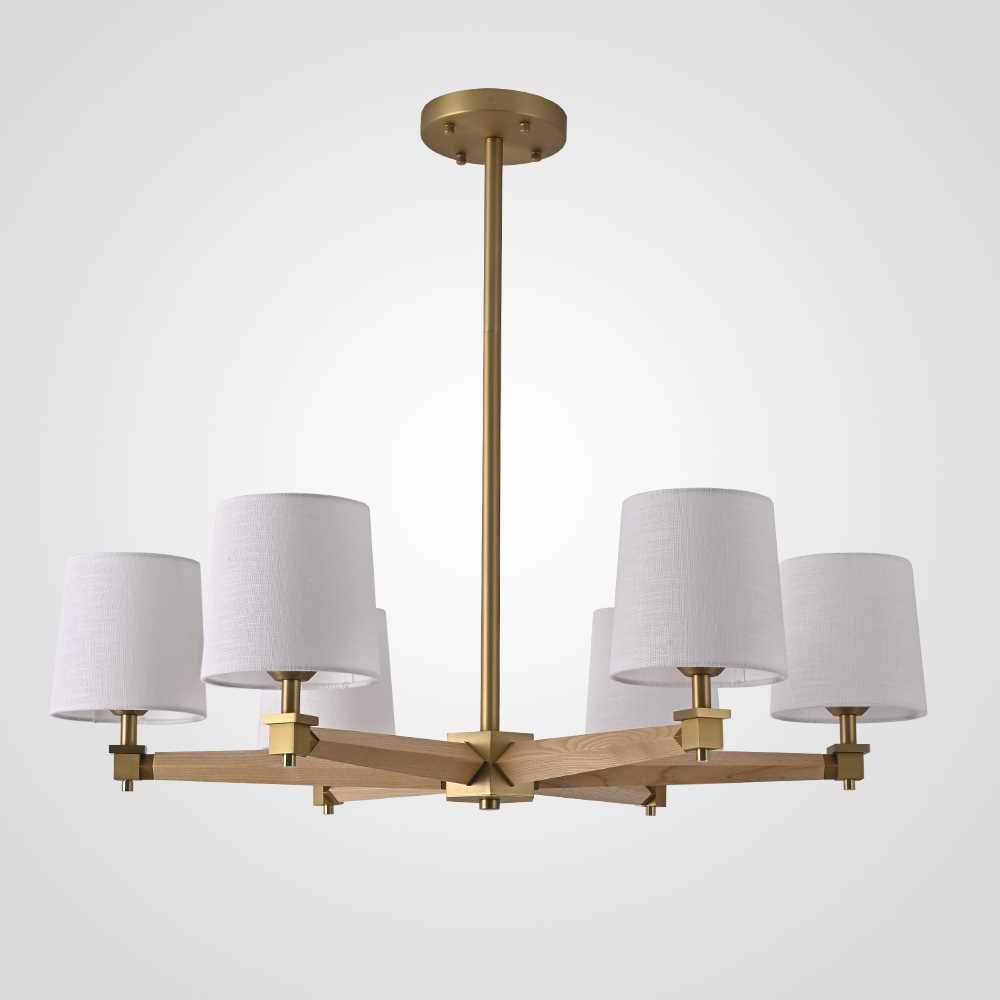 Подвесная люстра Imperium Loft Jorgenson D85 White/Light Wood 203575-26