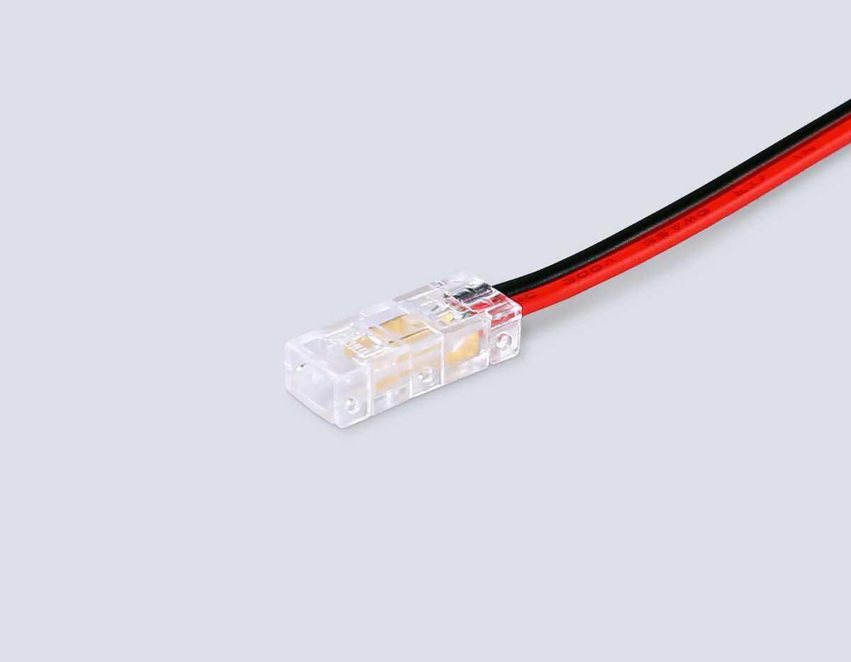 Соединитель гибкий односторонний AMBRELLA LIGHT ILLUMINATION COB 12/24V для лент 5mm (2 конт.) (10шт. в комплекте) GS7373
