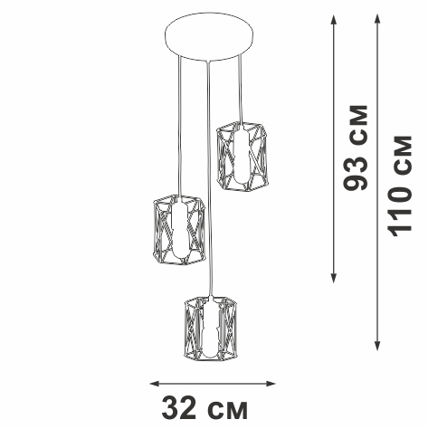 Каскадная люстра Vitaluce V43820-1/3S