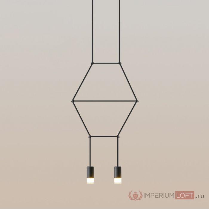 Подвесной светильник Imperium Loft Via Wireflow Polyhedral 2 Lineal Pendant Light 152907-22