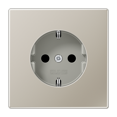 JUNG LS 990 Edelstahl Розетка Schuko 16A 250 B блестящий дуропласт