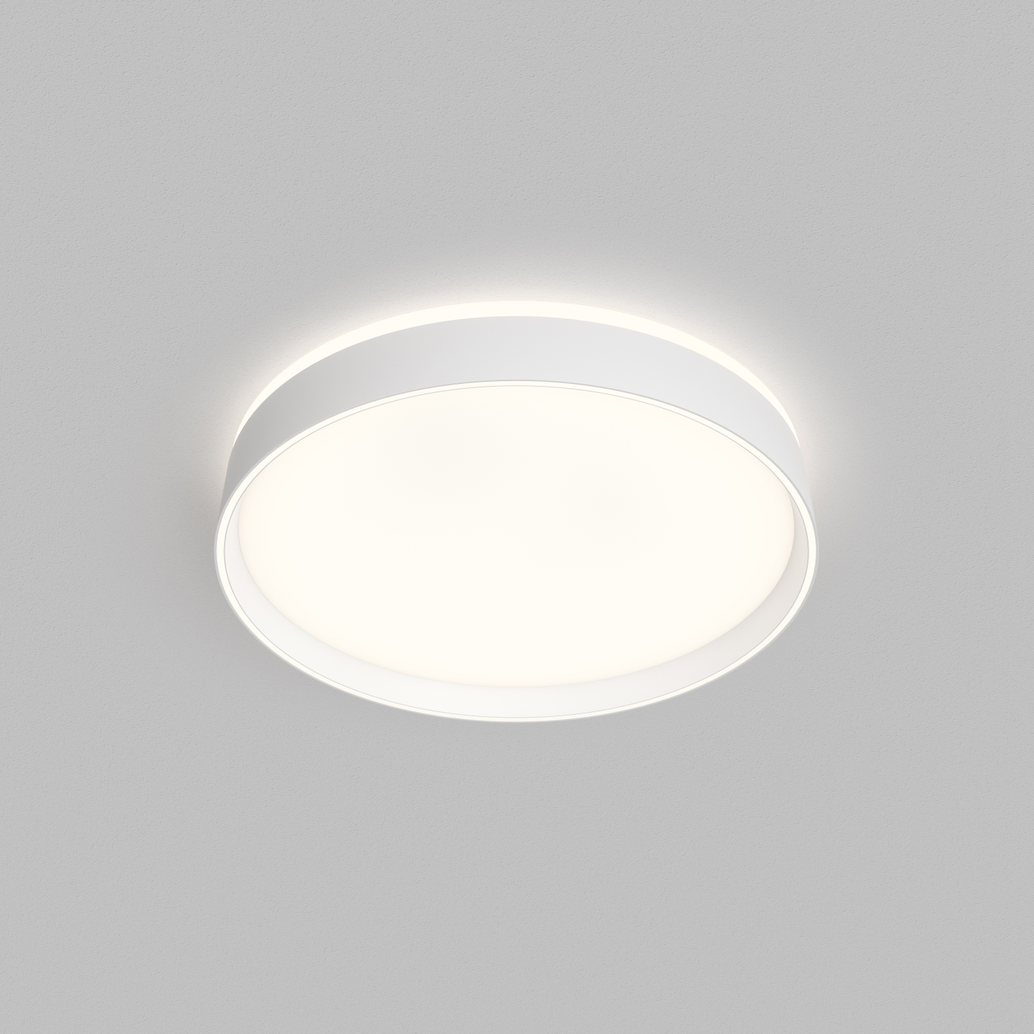 DK6510-WH Накладной светильник, LED, 40W, IP 20, 3000K - 6500K, белый, металл, полимер