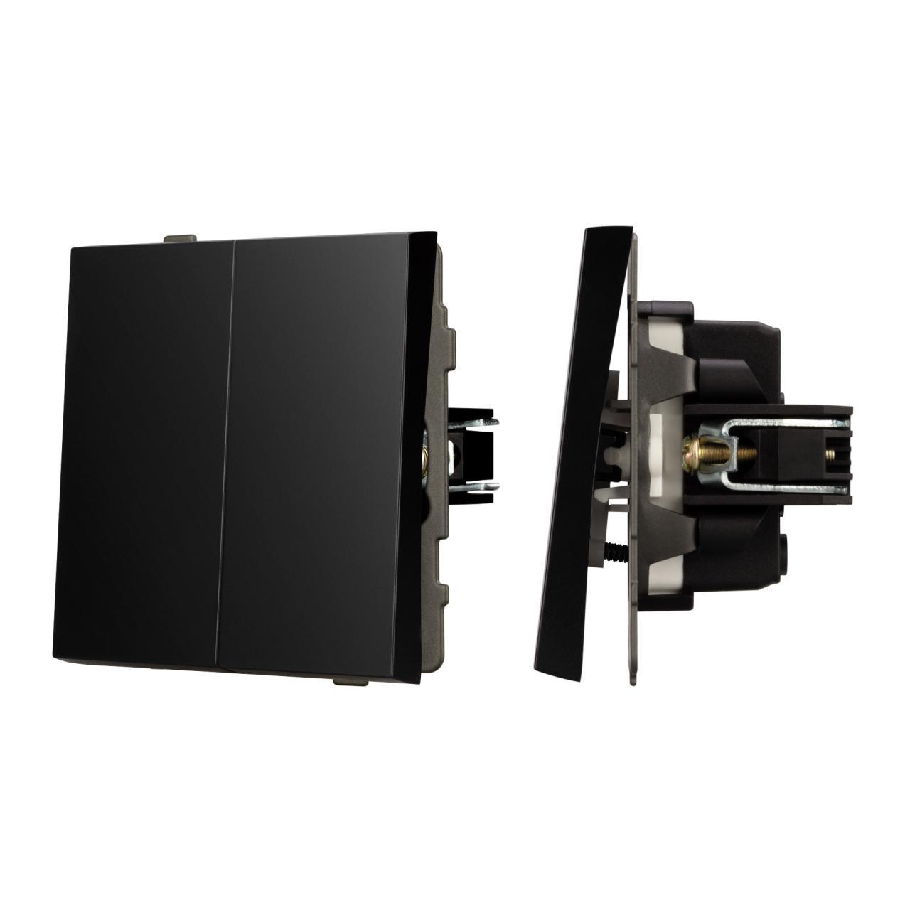 Механизм выключателя управления шторами SWT-TENDO-MKR2-PL-BK (230V, 10A) Arlight 054139