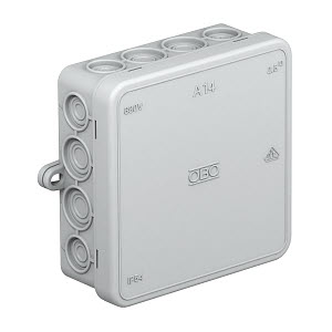 OBO Bettermann Распределительная коробка A14, 100x100x40 мм, степень защиты IP55