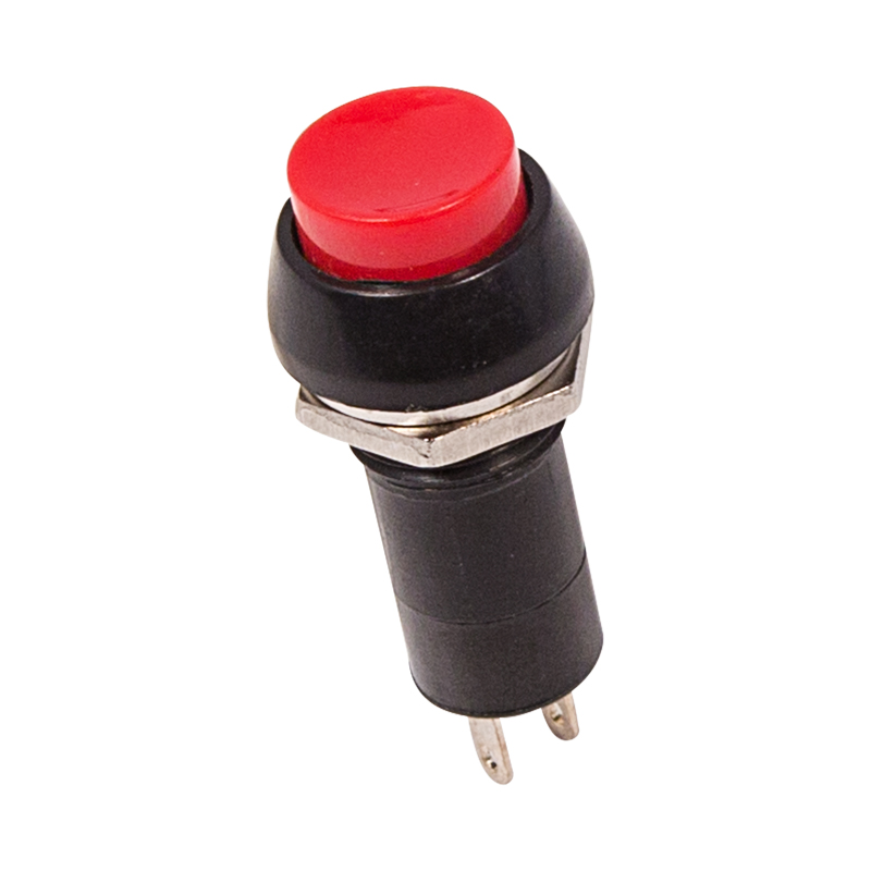 Выключатель-кнопка 250V 1А (2с) ON-OFF красная Rexant