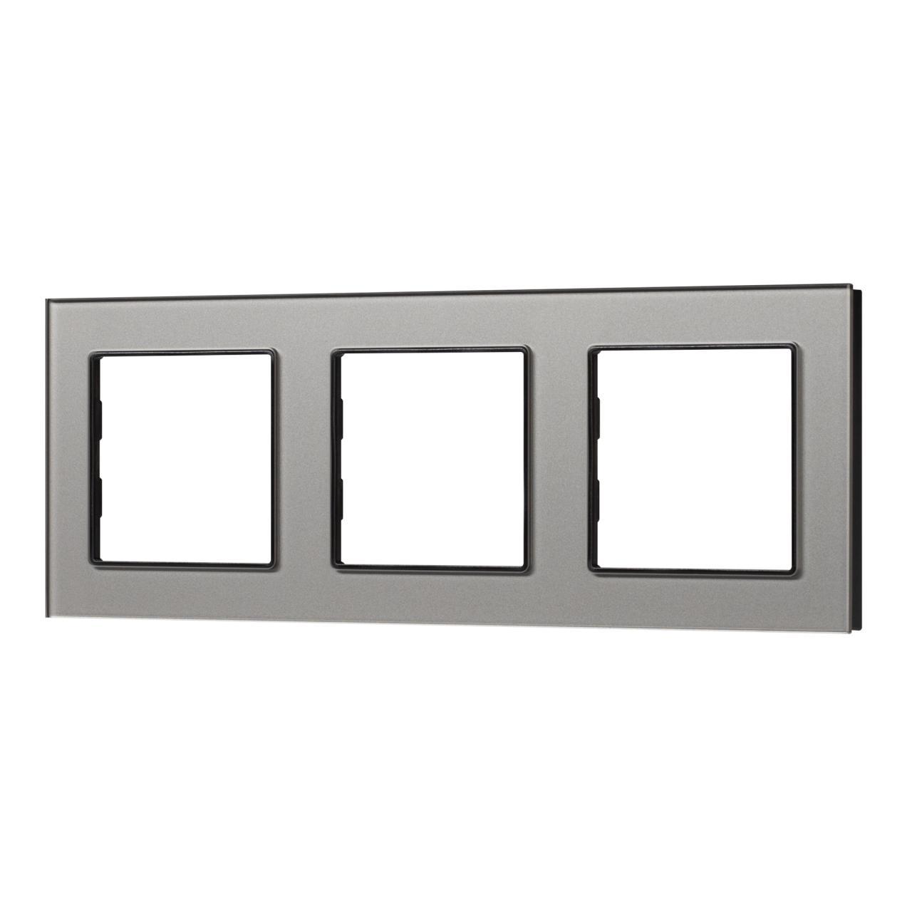Рамка стеклянная FRM-GLARE-GS-3-GR Arlight 043801