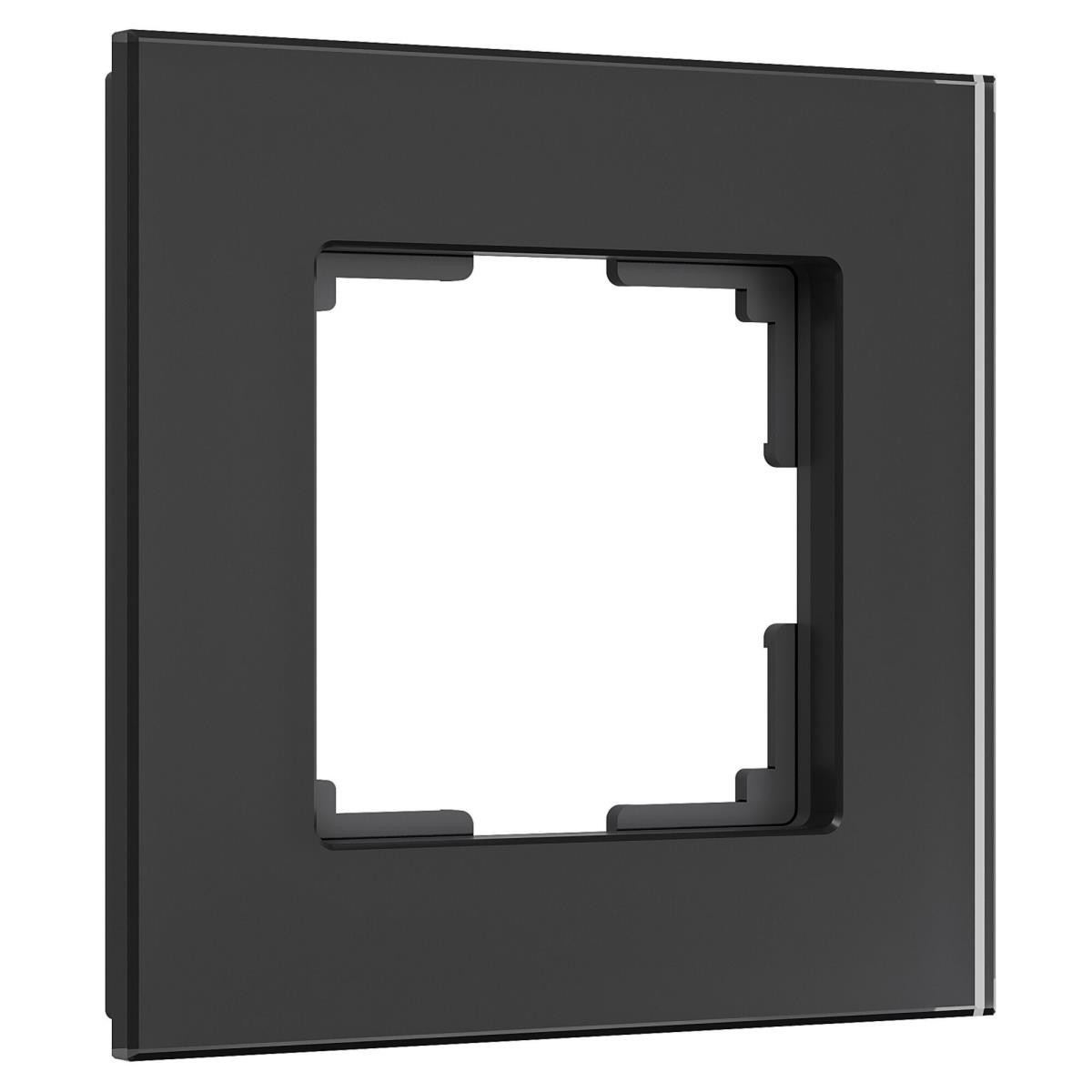 Рамка Werkel Senso на 1 пост черный, стекло soft-touch W0013108 4690389200328