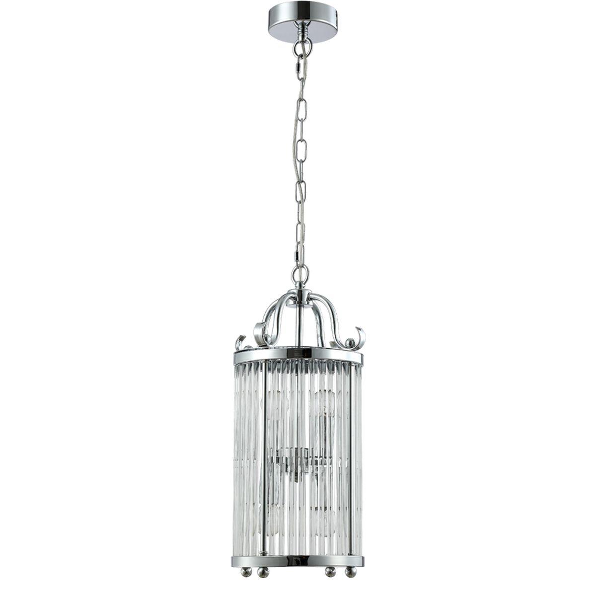 Подвесной светильник Crystal Lux TADEO SP4 D200 CHROME/TRANSPARENTE