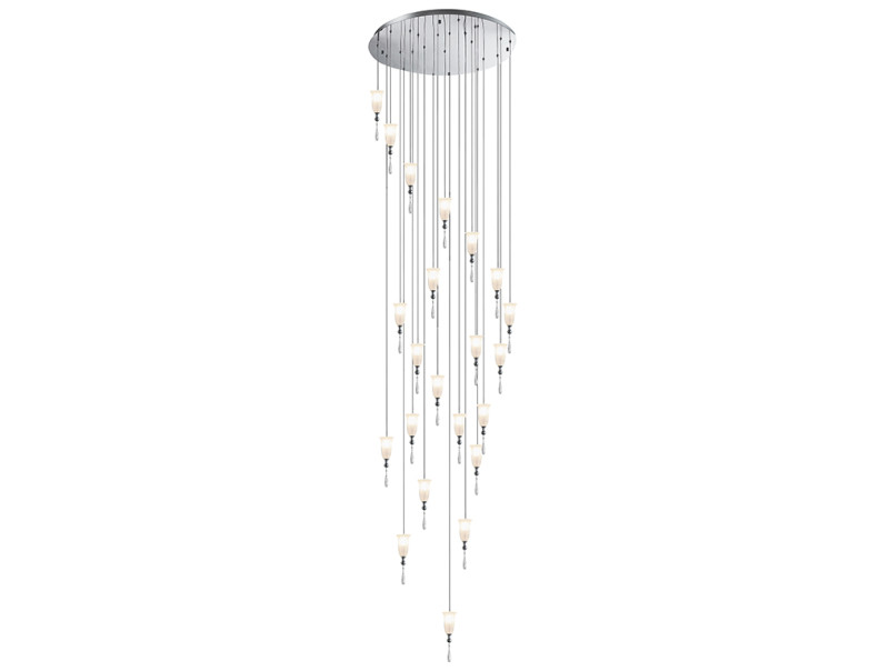 Каскадная люстра Newport 4812+10/S chrome