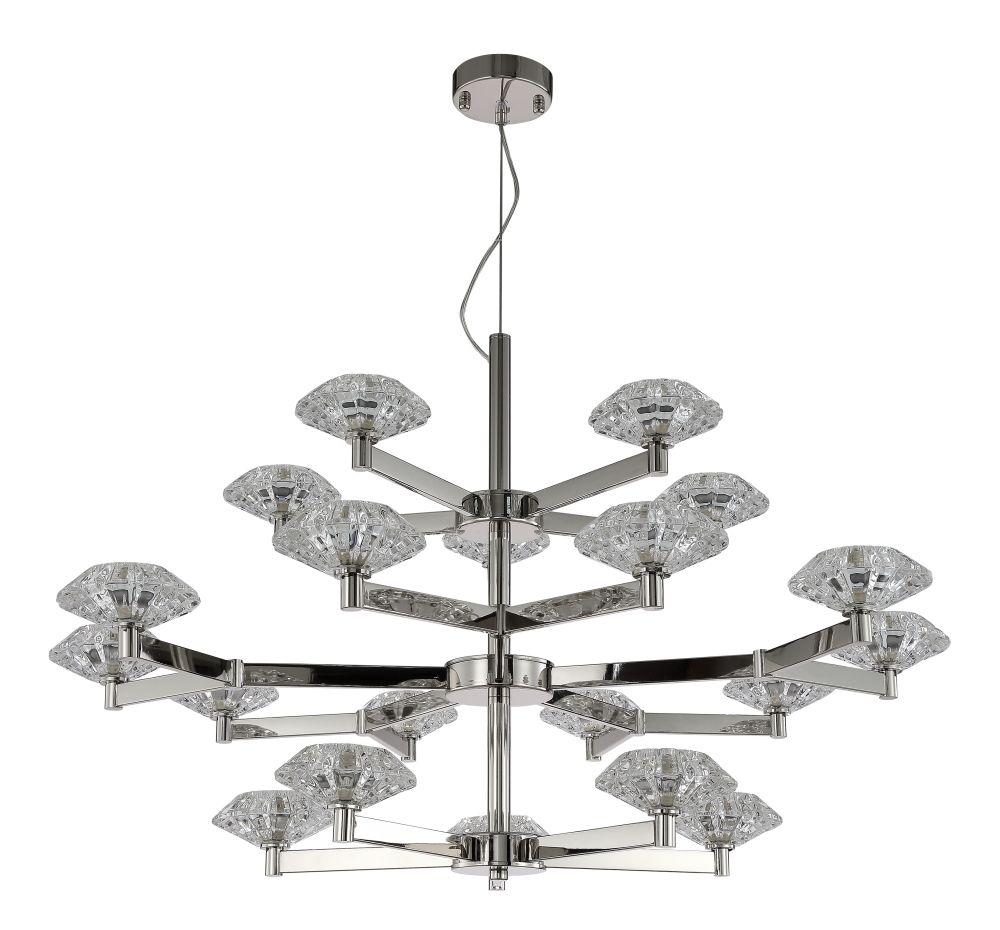 Подвесная люстра Crystal Lux Rebeca SP5+10+5 Nickel