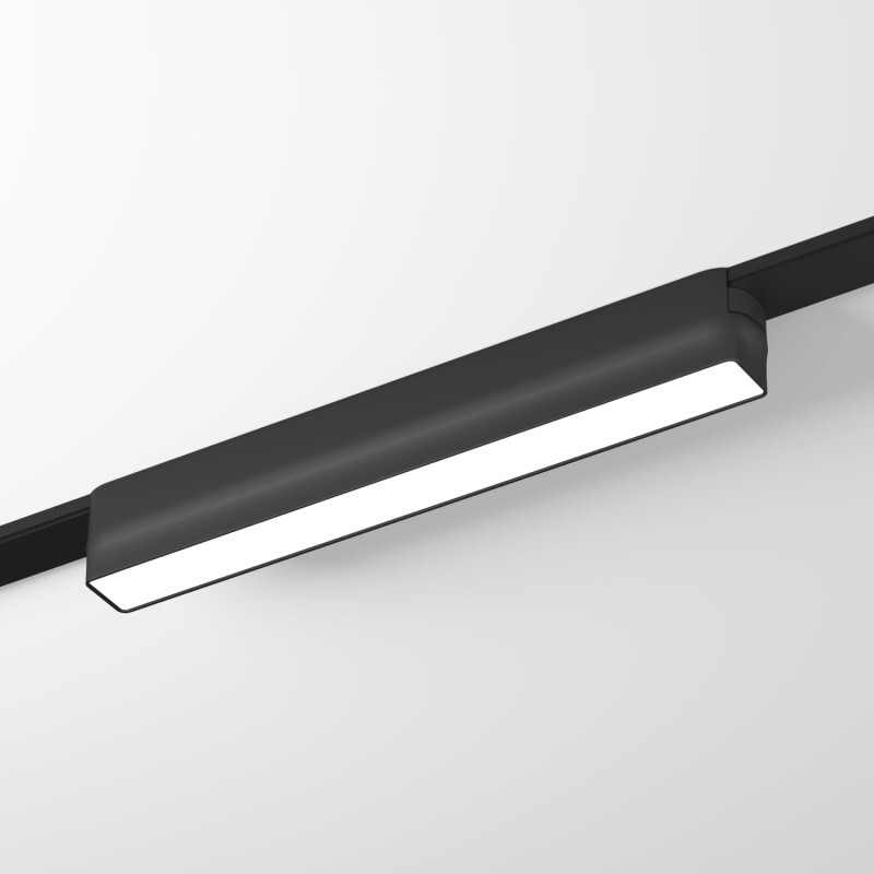 DK5330-BK Светильник для трека Air, серия Linear 4000 со светодиодом, L230*W26*H36мм, 48V DC, 9W, RA?90, 120°, 4000K, IP20, черный, алюминий