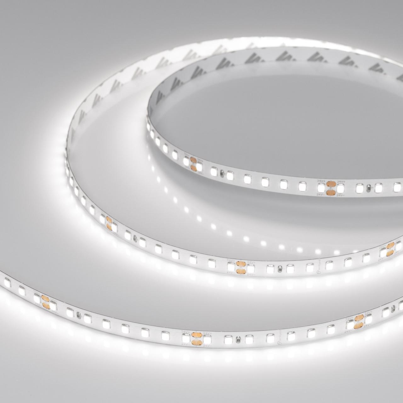 Светодиодная лента RT-A128-8mm 24V White6000 (10 W/m, IP20, 5m) Arlight 038755(1)