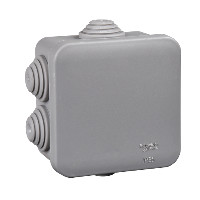Systeme Electric Коробка распределительная открытой установки 70X70X40, IP55, 6 сальников DIY