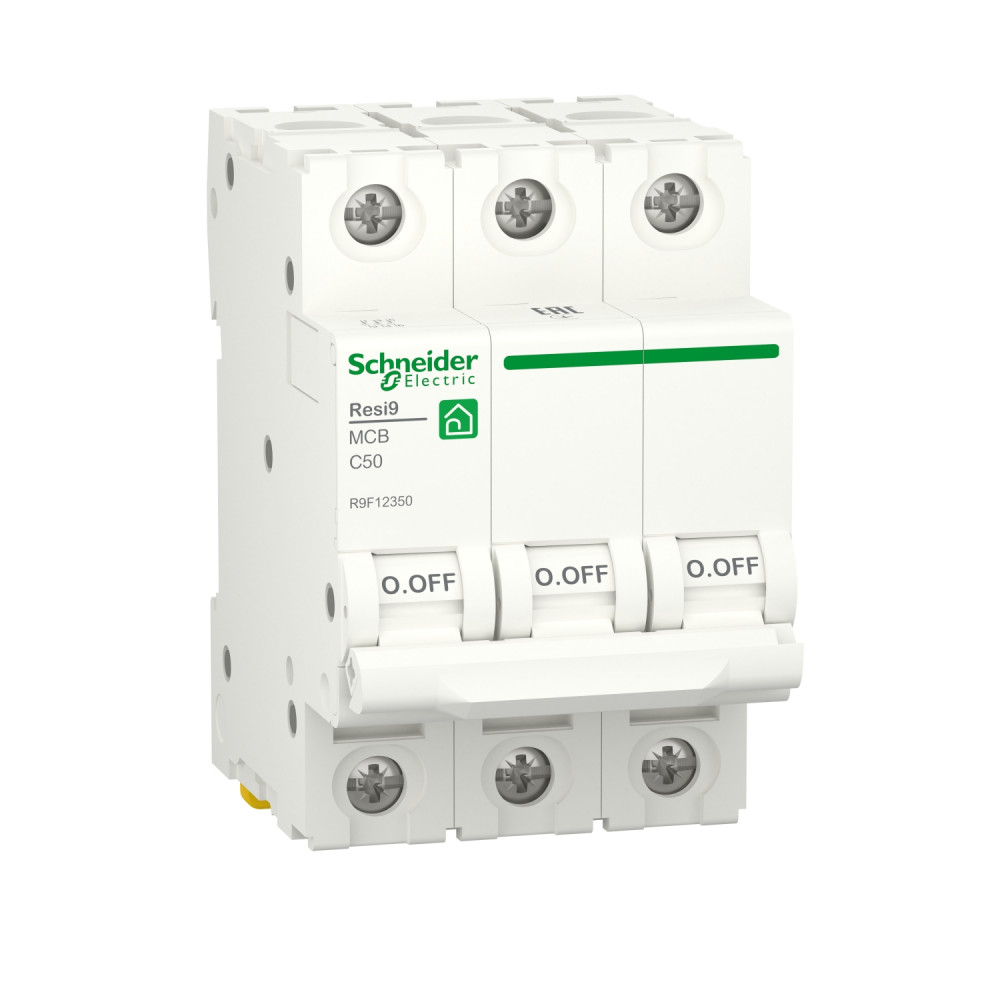 Schneider Electric RESI9 Автоматический выключатель (АВ) С 50А 3P 6000A