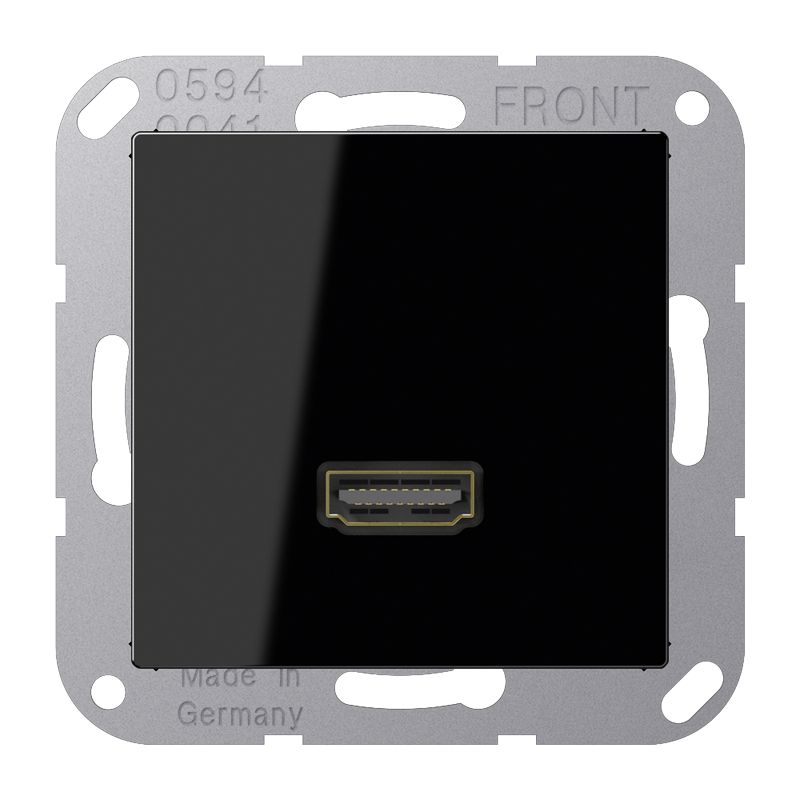 JUNG A 500 Черная Розетка HDMI 1-ая