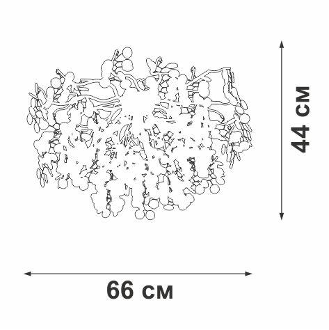 Накладная люстра Vitaluce V2832-8/7PL