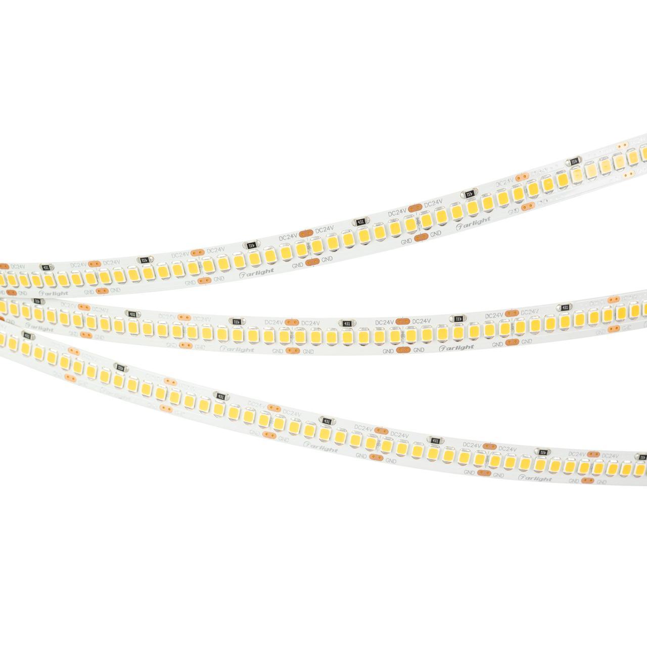 Светодиодная лента Arlight 11W/m 252Led/m 2835SMD теплый белый 5M RT-A252-10mm 24V Warm2400 028620(2)