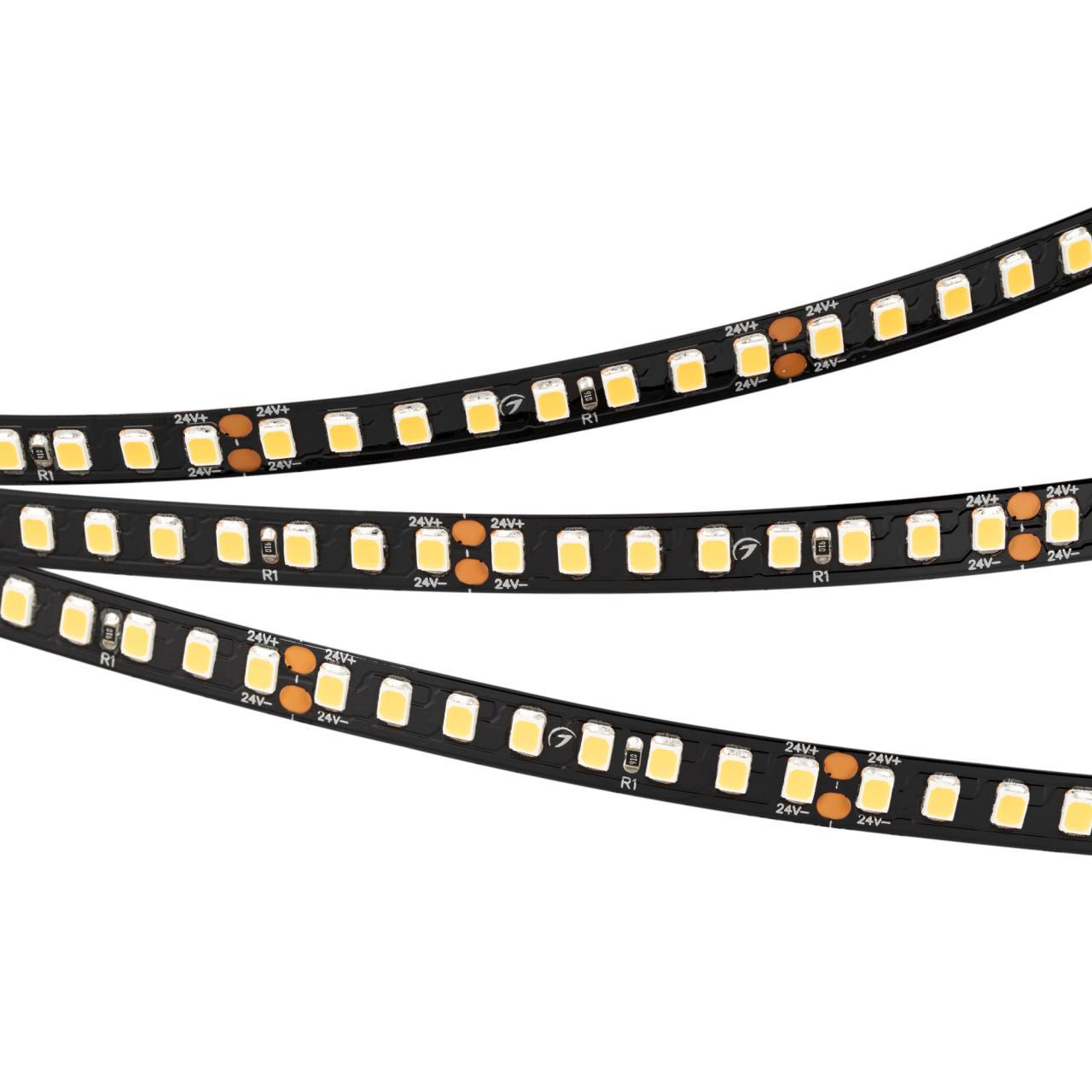 Светодиодная лента Arlight 12W/m 160Led/m 2835SMD дневной белый 5M RT-A160-BLACK-8mm 24V Day4000 029427(2)
