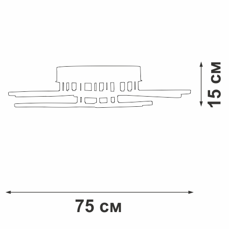 Накладной светильник Vitaluce V3893-0/9PL