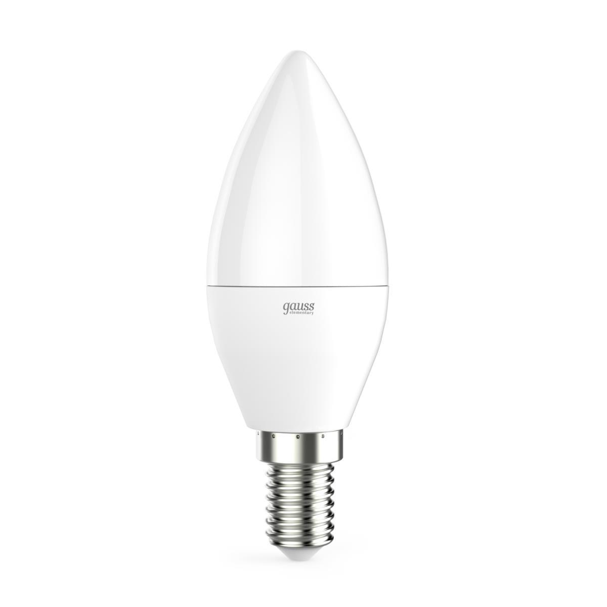 Лампа светодиодная Gauss E14 8W 4100K матовая 33128