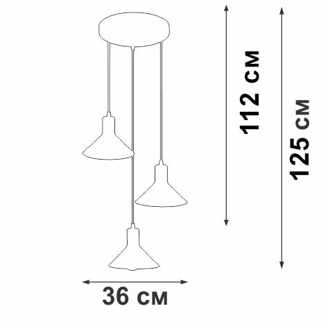 Каскадная люстра Vitaluce V4785-0/3S