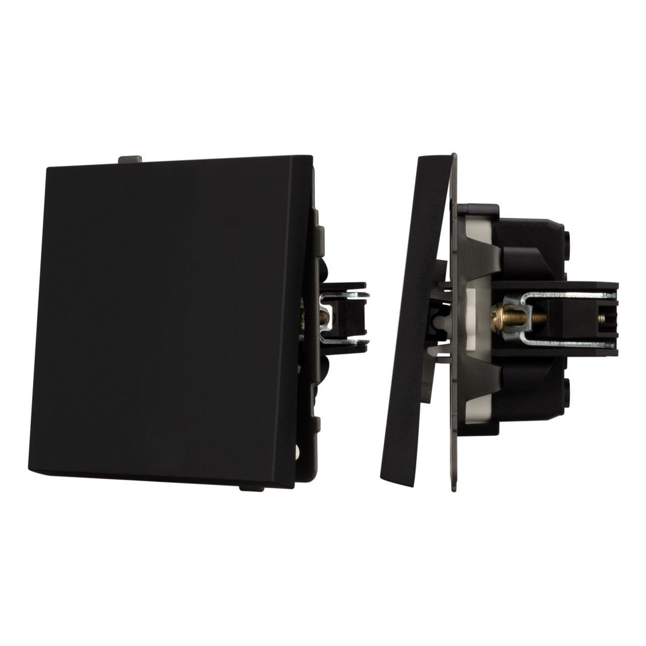 Механизм выключателя одноклавишный проходной SWT-TENDO-MKP1-SFPL-BK (230V, 10A) Arlight 054579
