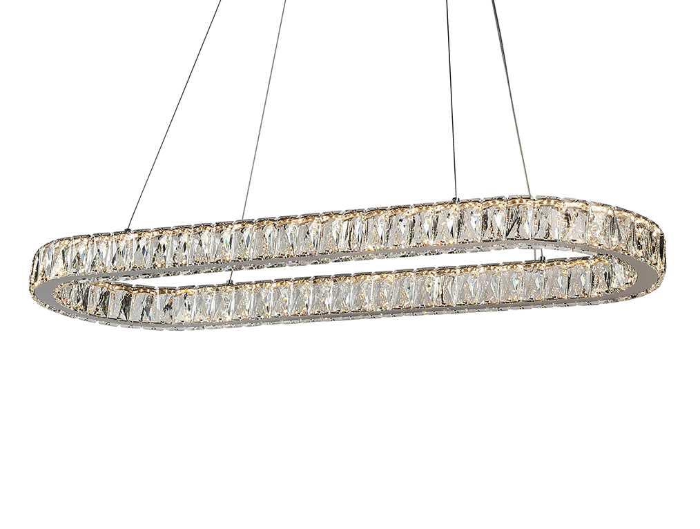 Подвесная люстра Newport 8580/90 C oval chrome