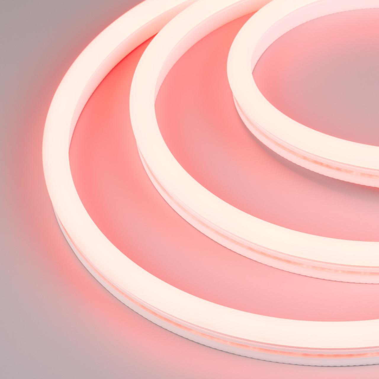 Светодиодная лента герметичная WAVE-SIDE-A120-12x25mm 230V Red (12 W/m, IP67, 50m, wire x2) Arlight 051942
