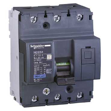 Schneider Electric Acti 9 NG125H Автоматический выключатель 3P 10A (C)
