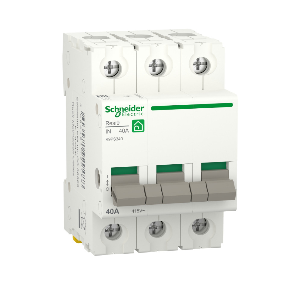 Schneider Electric RESI9 Выключатель нагрузки (мод. рубильник) 40А 3P