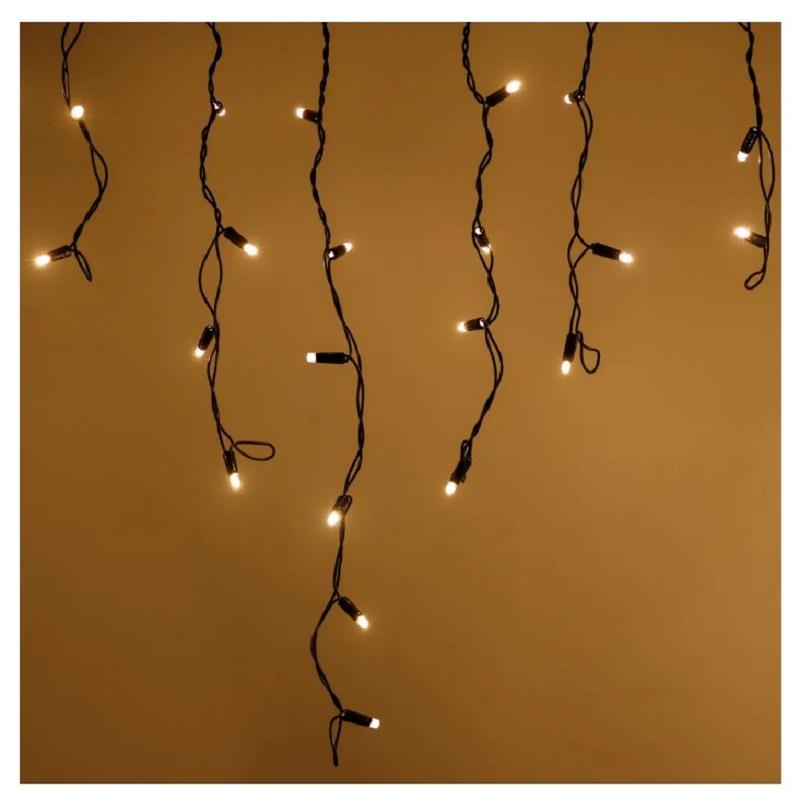 Светодиодная гирлянда Arlight ARD-ICICLE-CLASSIC-5000x500-BLACK-160LED-FLASH Warm (230V, 10W, IP65) 042726