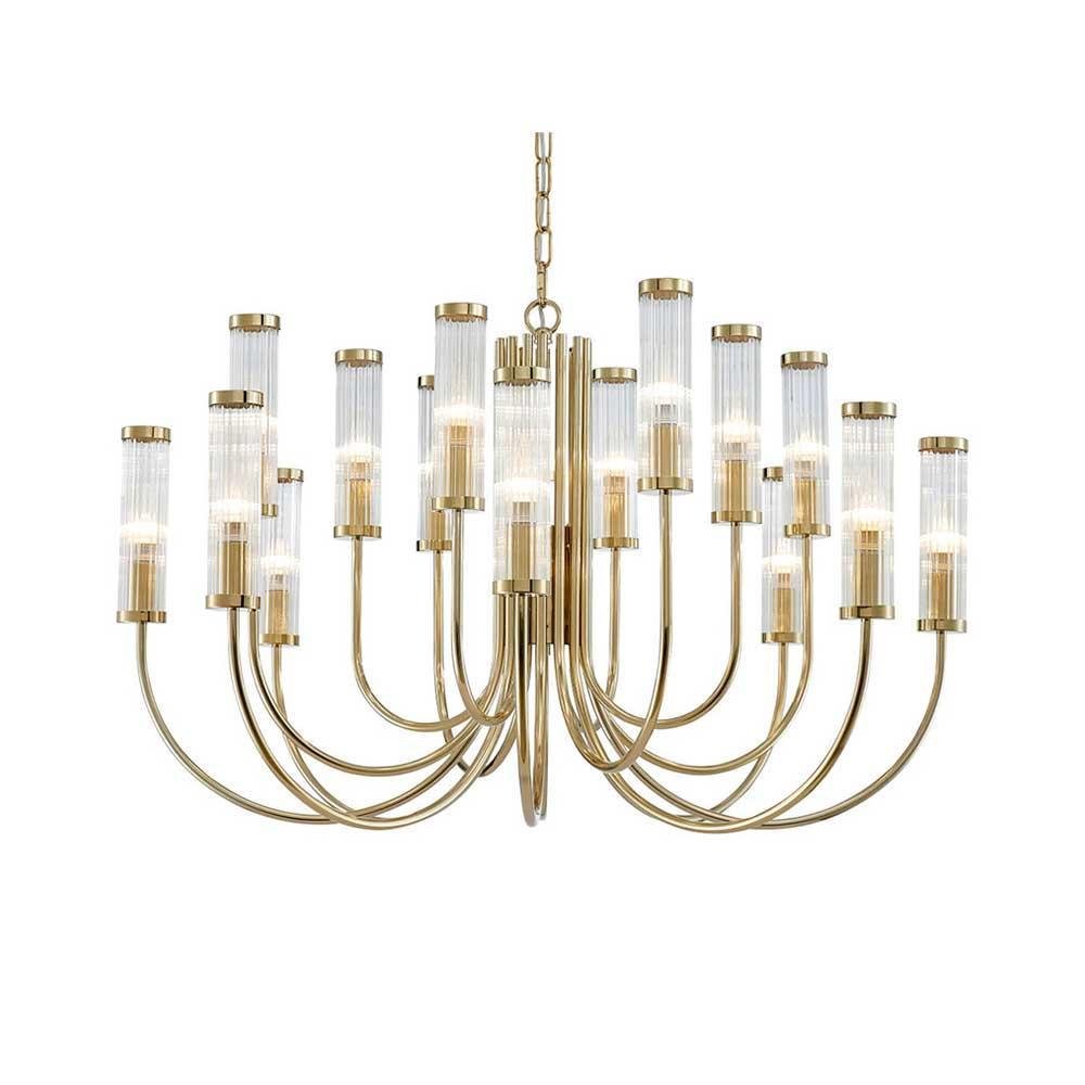 Подвесная люстра Newport 4558+4+4/C gold