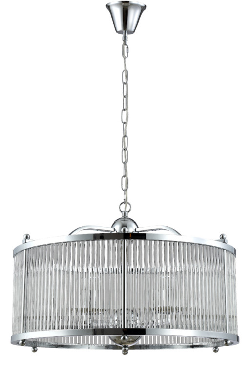 Подвесная люстра Crystal Lux TADEO SP6 D600 CHROME/TRANSPARENTE