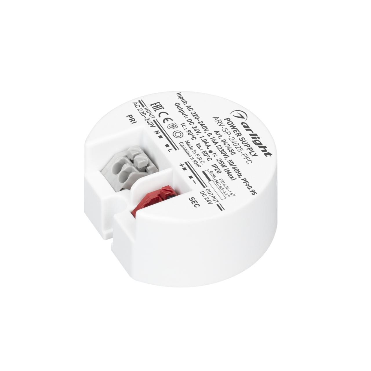 Блок питания Arlight ARV-SP-24025-PFC (24V, 1A, 25W) 047450
