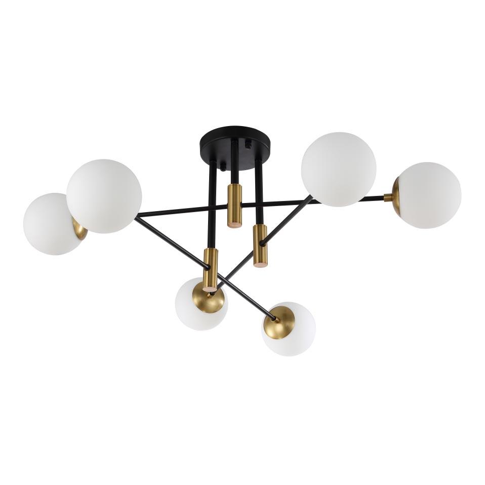 Люстра на штанге Crystal Lux FIDEL PL6 BLACK