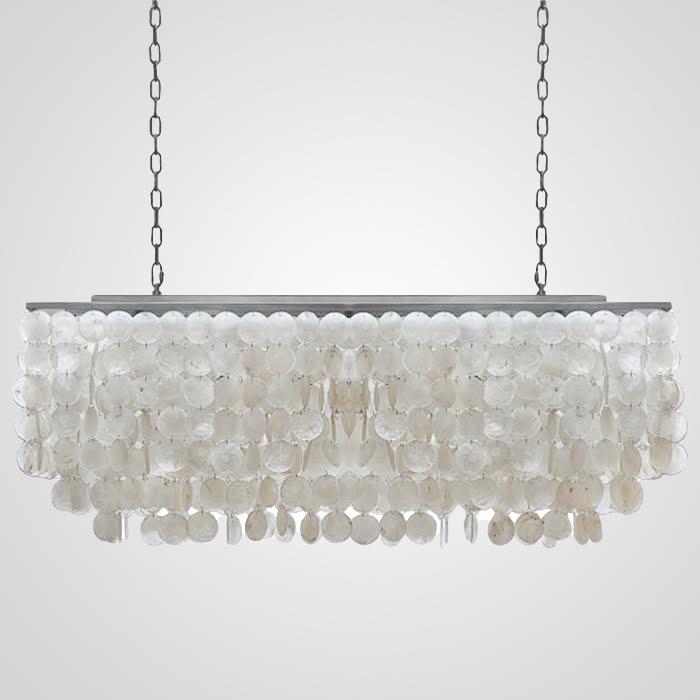 Подвесная люстра Imperium Loft Rectangle Shell Chandelier 2 Cascades 75535-22
