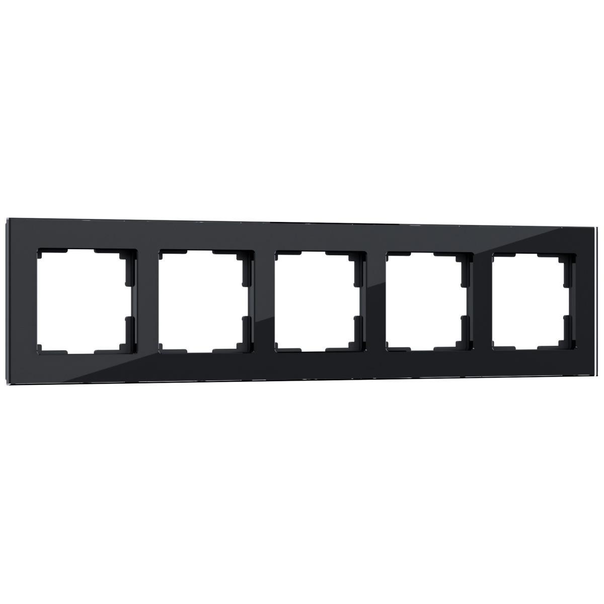 Рамка Werkel Favorit на 5 постов черный W0051108 4690389160110