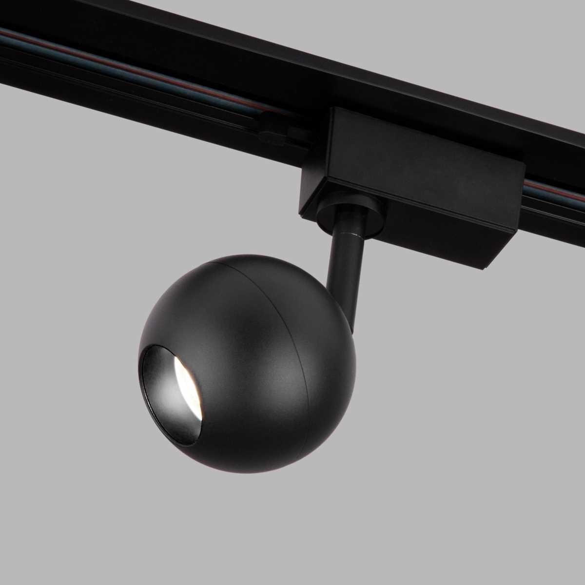 Трековый светодиодный светильник Elektrostandard Ball черный 8W 4200K LTB76 a053741